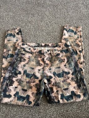 Madewell Patterned Skinny Skinny Ankle Jeans in faux snake style pattern